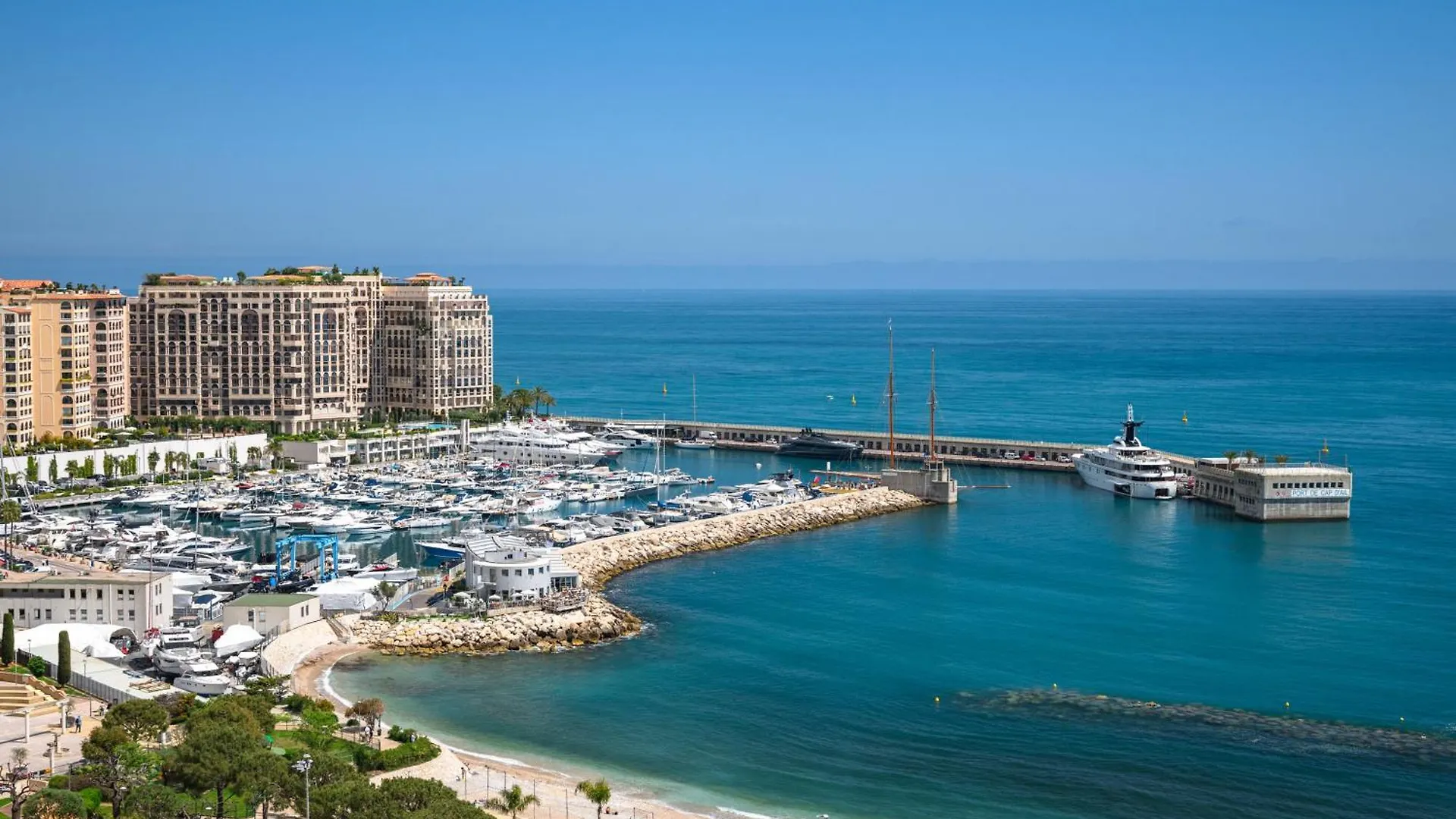 Panorama Mer Et Plage Cap D Ail Proche Monaco 卡普戴尔