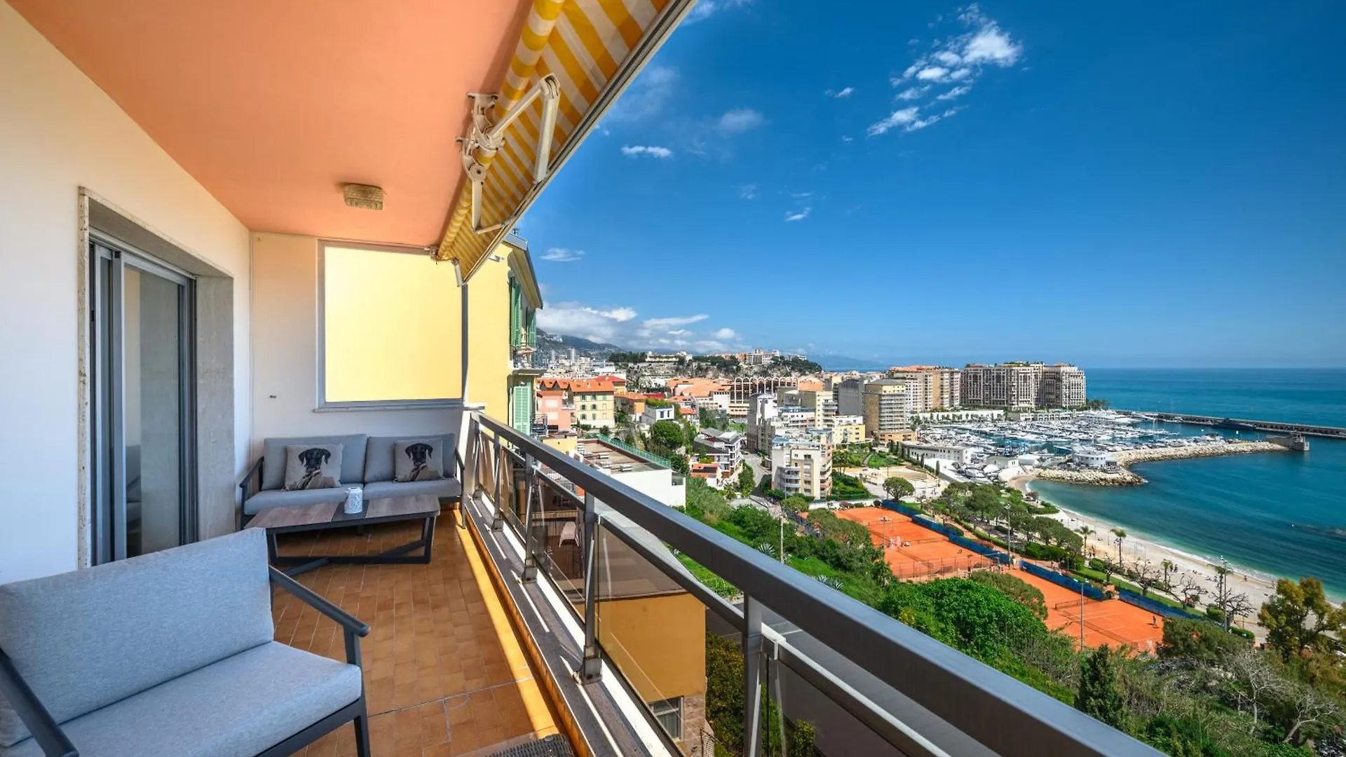 公寓 Panorama Mer Et Plage Cap D Ail Proche Monaco 卡普戴尔